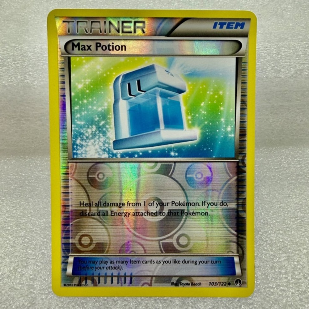 Max Potion 103/122 Trainer Breakpoint Reverse Holo Pokémon TCG Mint Unplayed